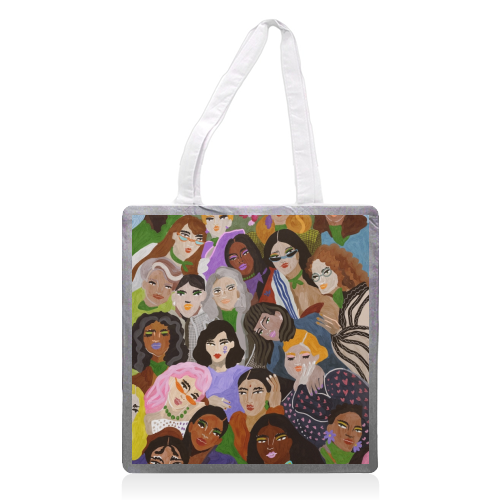 Women's Day - printed canvas tote bag by Ana Clerici