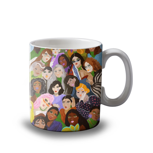 Women's Day - unique mug by Ana Clerici