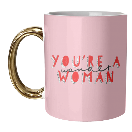 Wonder Woman - unique mug by Alice Palazon