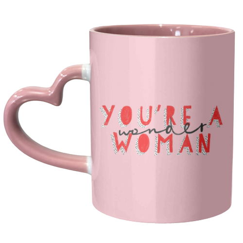 Wonder Woman - unique mug by Alice Palazon