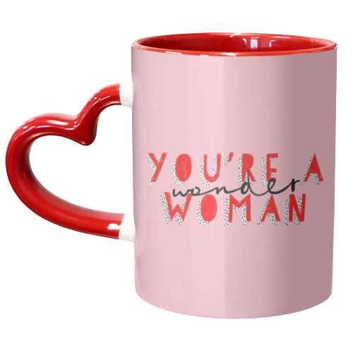 Wonder Woman - unique mug by Alice Palazon