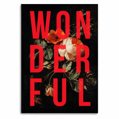 Wonderful | Dark & Neon - personalised A4, A5, A6 notebook by The 13 Prints
