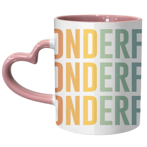 Wonderful - unique mug by The 13 Prints