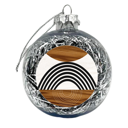 Wood Sun Arch Balance #1 #minimal #abstract #art - xmas bauble by Anita Bella Jantz