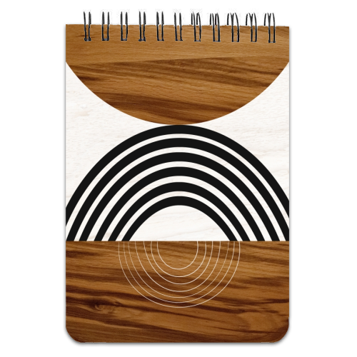 Wood Sun Arch Balance #1 #minimal #abstract #art - personalised A4, A5, A6 notebook by Anita Bella Jantz