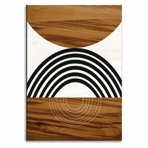 Wood Sun Arch Balance #1 #minimal #abstract #art - personalised A4, A5, A6 notebook by Anita Bella Jantz