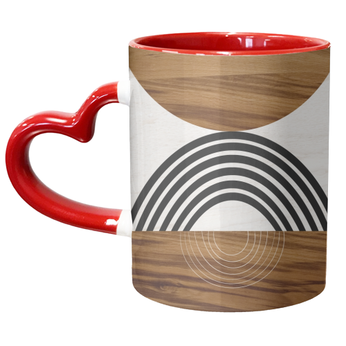 Wood Sun Arch Balance #1 #minimal #abstract #art - unique mug by Anita Bella Jantz
