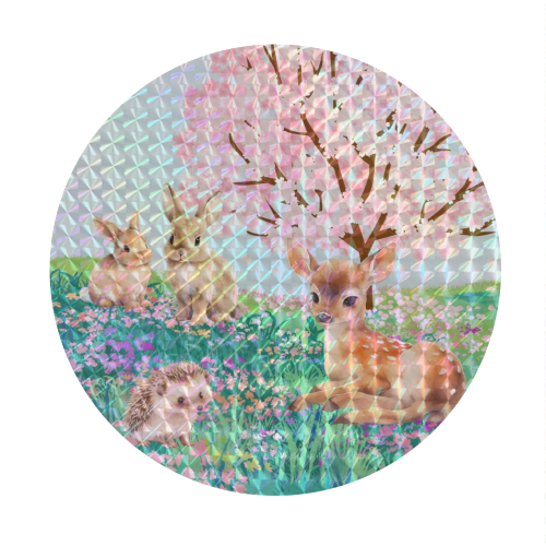 Woodland Animals - Circle Sticker by AP