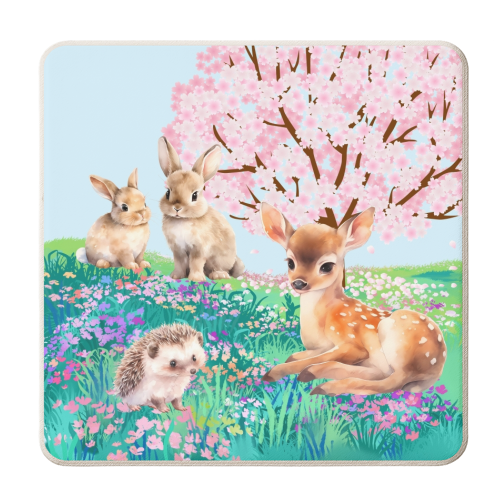 Woodland Animals - personalised beer coaster by AP