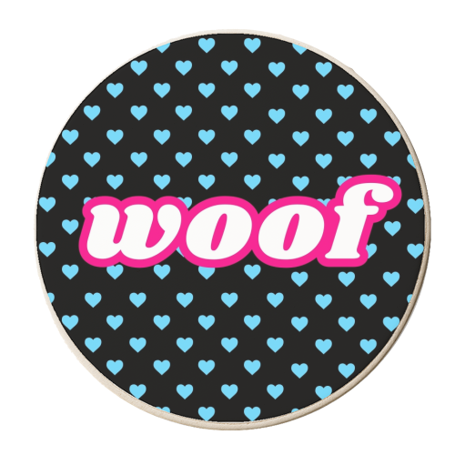 woof! - personalised beer coaster by Lilly Rose