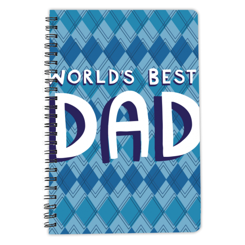 World's best dad - personalised A4, A5, A6 notebook by sarah morley