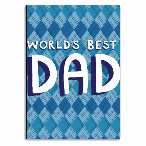 World's best dad - personalised A4, A5, A6 notebook by sarah morley
