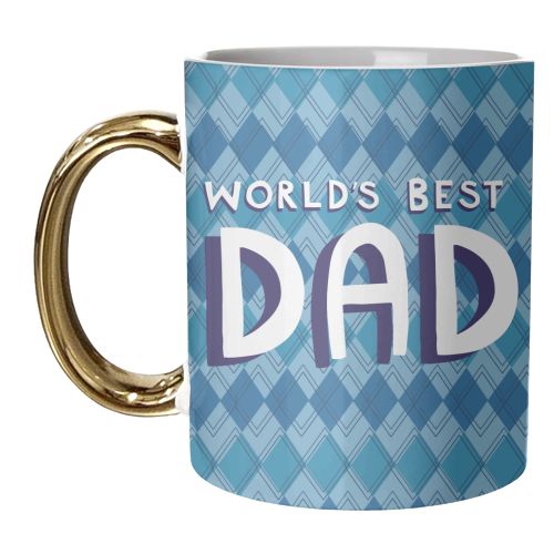 World's best dad - unique mug by sarah morley