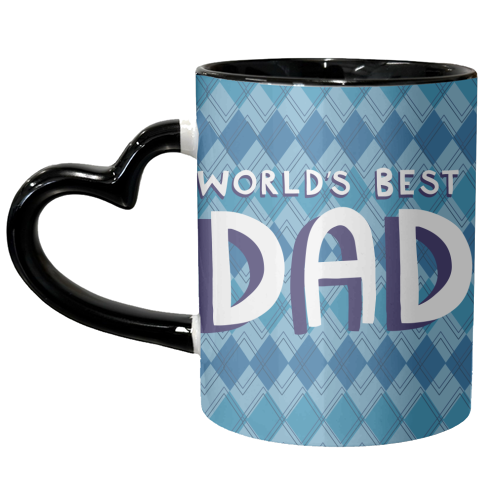 World's best dad - unique mug by sarah morley