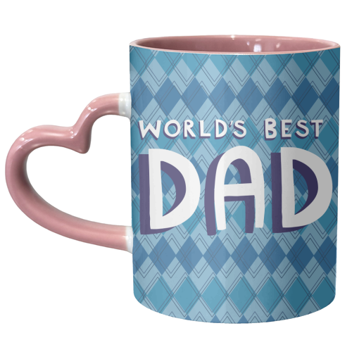 World's best dad - unique mug by sarah morley