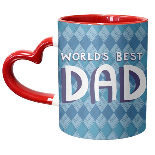 World's best dad - unique mug by sarah morley