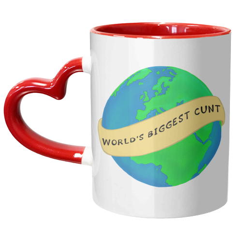WORLD'S BIGGEST CUNT - unique mug by PixieDrew
