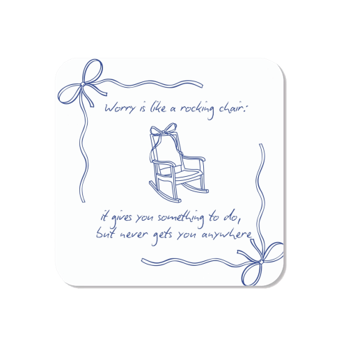 Worry is like a rocking chair - Magnet by Ms Doodle