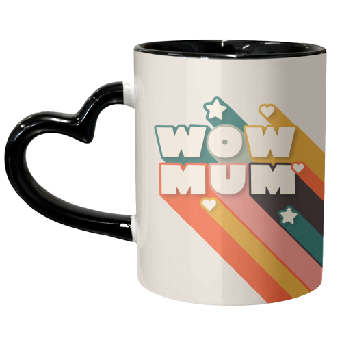 WOW MUM - unique mug by Ania Wieclaw