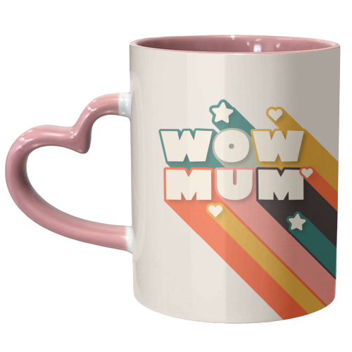 WOW MUM - unique mug by Ania Wieclaw