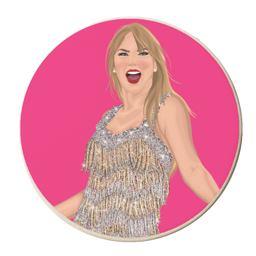 WOW T - personalised beer coaster by By Rosybum