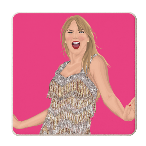 WOW T - personalised beer coaster by By Rosybum