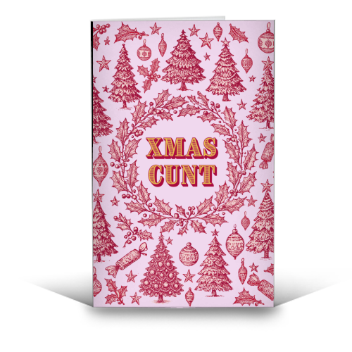 XMAS CUNT - funny greeting card by Lilly Rose