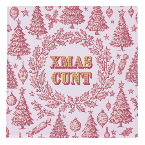 XMAS CUNT - personalised beer coaster by Lilly Rose