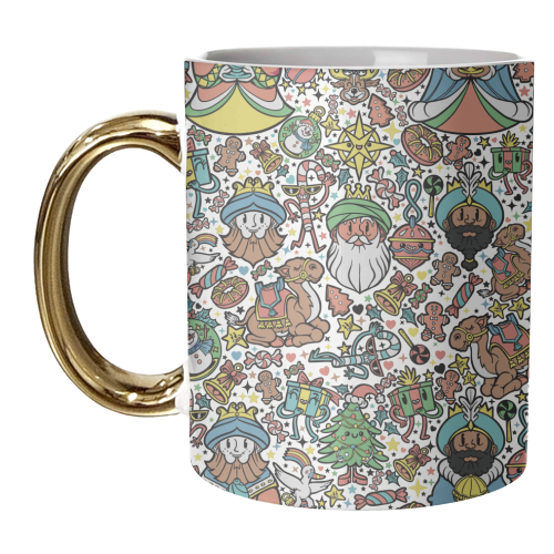 Xmas patter cute print - unique mug by ARTECCO