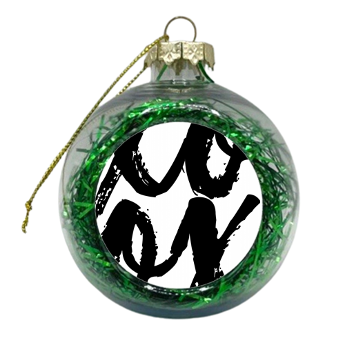 XOXO Bold Script - xmas bauble by Toni Scott