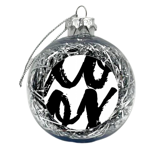 XOXO Bold Script - xmas bauble by Toni Scott