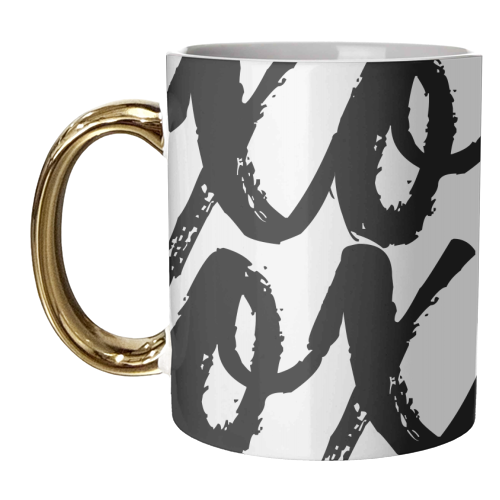 XOXO Bold Script - unique mug by Toni Scott
