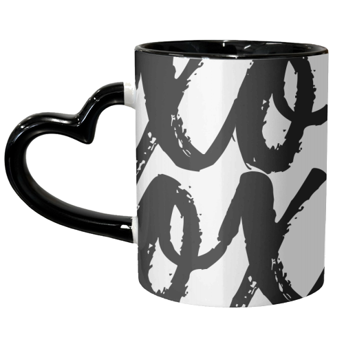 XOXO Bold Script - unique mug by Toni Scott