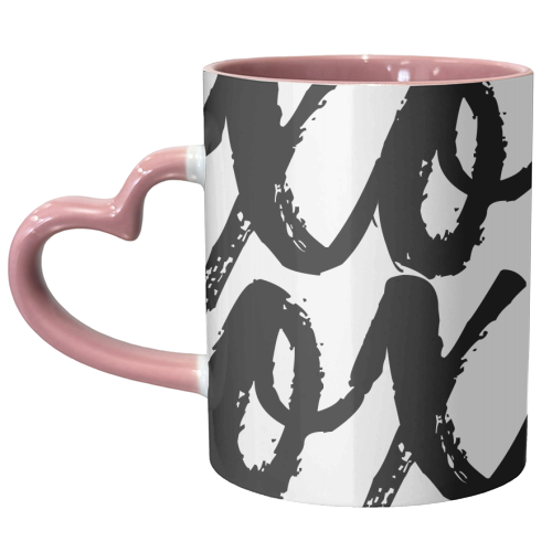 XOXO Bold Script - unique mug by Toni Scott