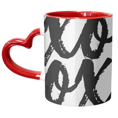 XOXO Bold Script - unique mug by Toni Scott