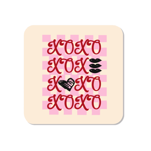 XOXO Preppy Valentine Illustration - Magnet by EZbie