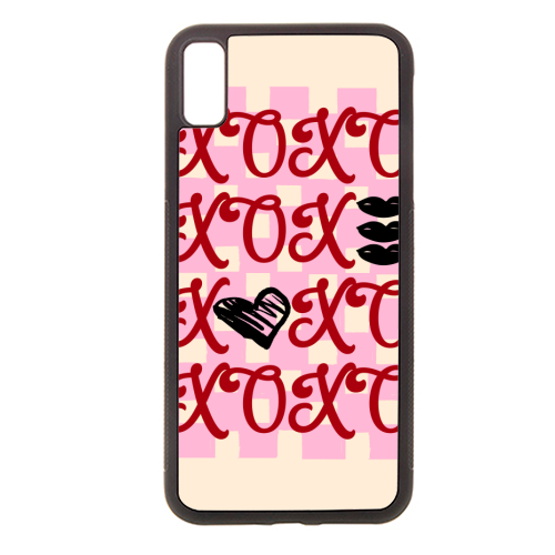 XOXO Preppy Valentine Illustration - stylish phone case by EZbie
