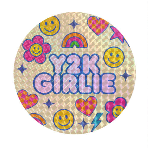 Y2K Girlie - Circle Sticker by Eloise