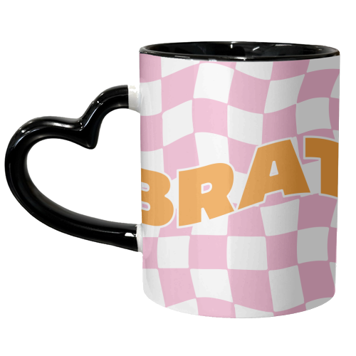 Y2K Wavy Brat Design - unique mug by AbiGoLucky