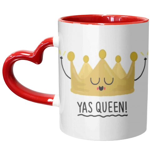 Yas Queen! - unique mug by Leeann Walker