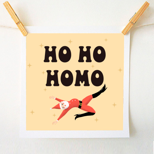 Yassified Santa - A1 - A4 art print by The Queer Store