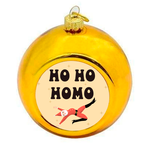 Yassified Santa - colourful christmas bauble by The Queer Store