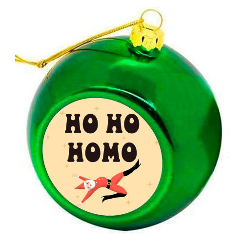 Yassified Santa - colourful christmas bauble by The Queer Store