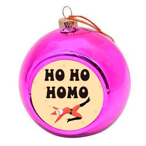 Yassified Santa - colourful christmas bauble by The Queer Store