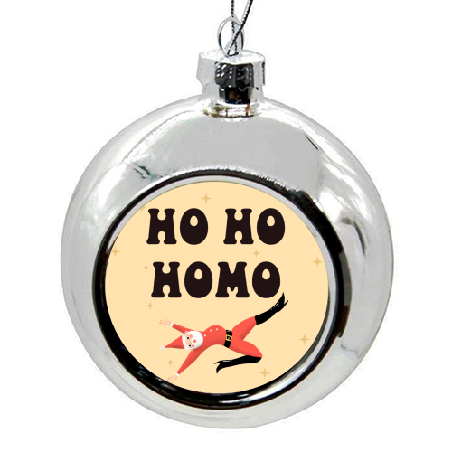 Yassified Santa - colourful christmas bauble by The Queer Store