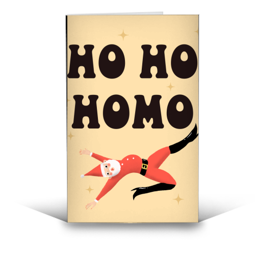 Yassified Santa - funny greeting card by The Queer Store
