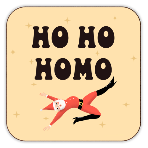 Yassified Santa - personalised beer coaster by The Queer Store