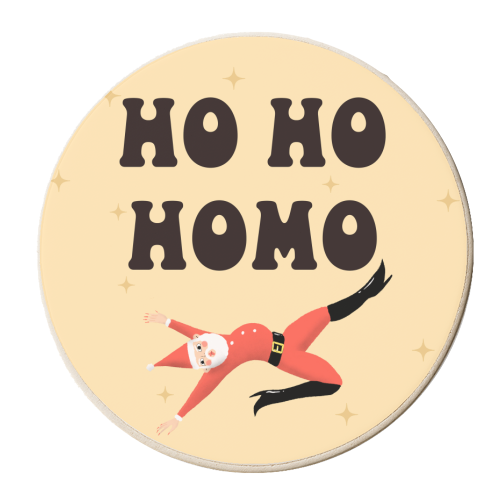 Yassified Santa - personalised beer coaster by The Queer Store