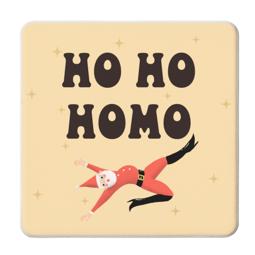 Yassified Santa - personalised beer coaster by The Queer Store