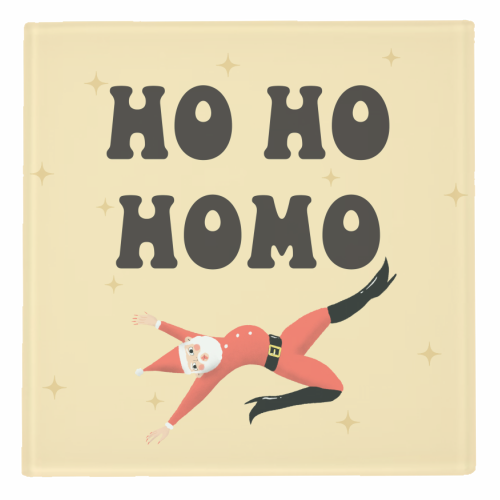 Yassified Santa - personalised beer coaster by The Queer Store